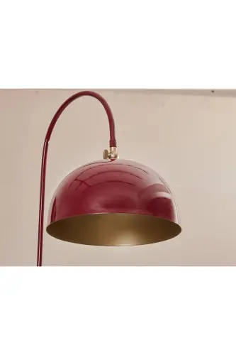 Sonart Lambader Bordo Metal Tasarım Lüx Yerden Aydınlatma-Sarı Boya - LUZARANA (1)