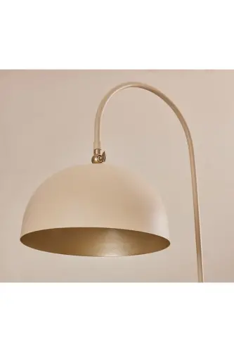 Sonart Lambader Krem Metal Tasarım Lüx Yerden Aydınlatma - Sarı Boya-3159 - LUZARANA (1)