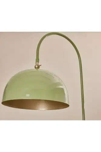 Sonart Lambader Su Yeşili Metal Tasarım Lüx Yerden Aydınlatma-Sarı Boya - 2