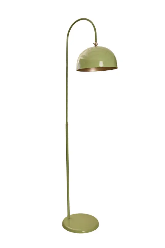 Sonart Lambader Su Yeşili Metal Tasarım Lüx Yerden Aydınlatma - Sarı Boya-3168 - 3