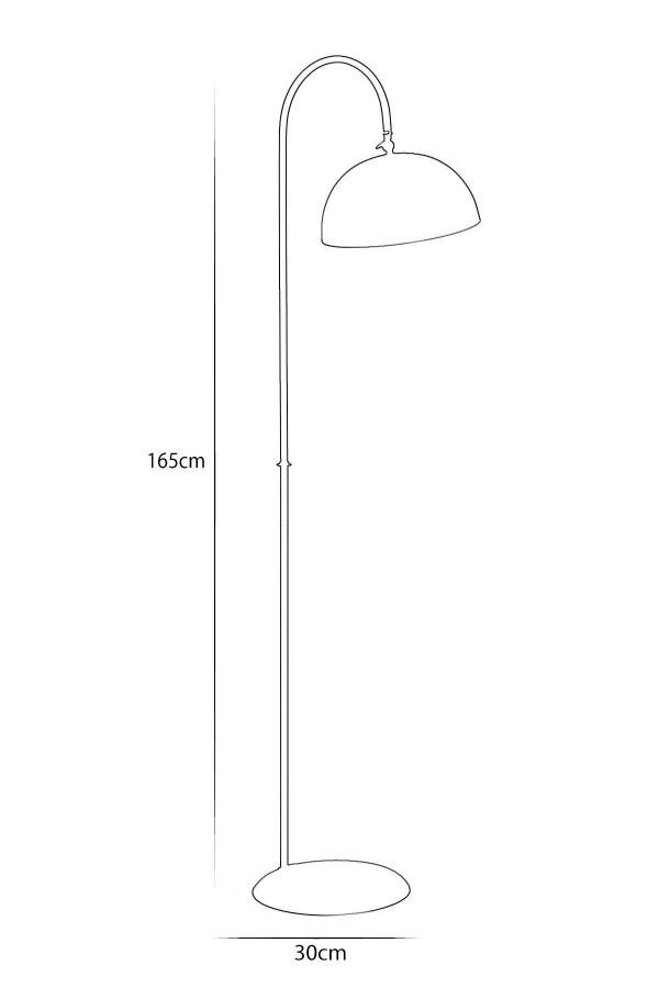 Sonart Sari Metall Dizayn Lyuks Yerga Aydınlatma Lampa - 9