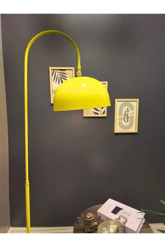 Sonart Taxi Yellow Floor Lamp Adjustable Head Modern Decorative Metal Design Stylish Floor Lighting-Turquoise - 3