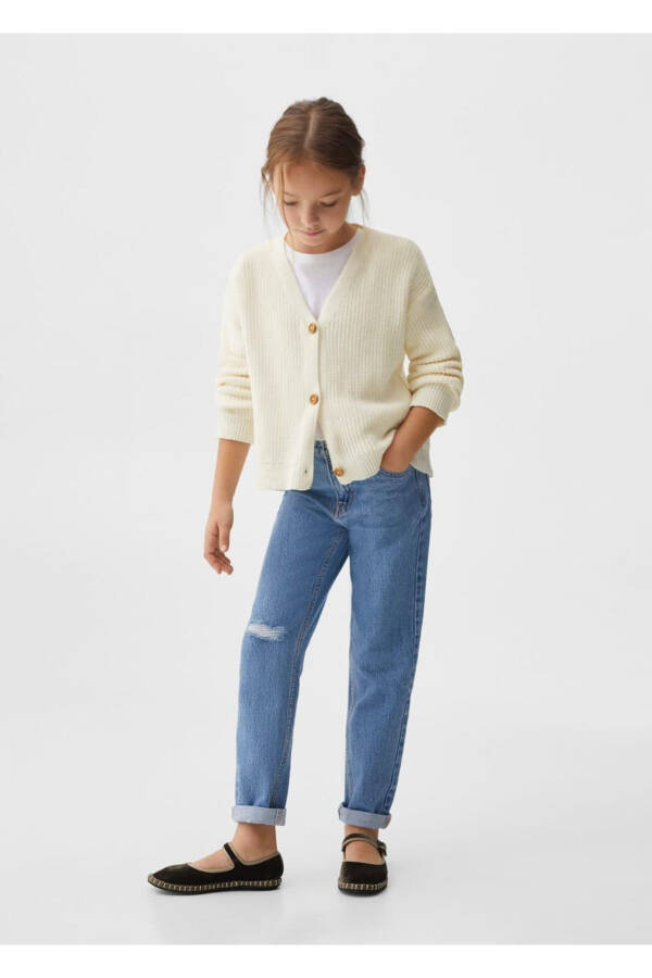 Şonel toʻqilgan kardigan - 2