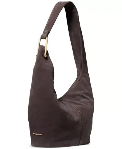 Sonny Suede Medium Hobo Shoulder-Chocolate - 3