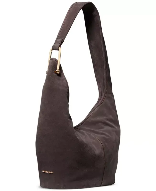 Sonny Suede Medium Hobo Shoulder-Chocolate - 3