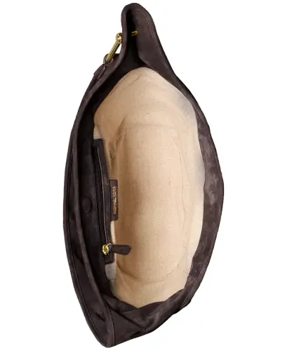 Sonny Suede Medium Hobo Shoulder-Chocolate - 4