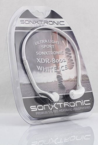 SONXTRONIC Oq ICE Xdr-8001 Vertikal Quloq ichiga Ultra Yengil Sport Yugurish Boshi Bandasi Quloqchinlari (mdr-w08l Uslubi Oq va Kumush) - 2