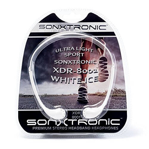 SONXTRONIC Oq ICE Xdr-8001 Vertikal Quloq ichiga Ultra Yengil Sport Yugurish Boshi Bandasi Quloqchinlari (mdr-w08l Uslubi Oq va Kumush) - 5