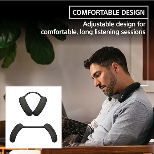 Sony BRAVIA Theater U Wireless Wearable TV Speaker with Bluetooth, Personalized Home Theater Audio, Gaming Compatibility, Built-in mic, 12 Hour Battery Life, IPX4 Splash-Resistant (HT-AN7) - 4