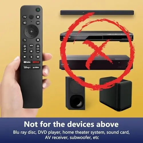 for Sony Bravia TV Remote, Replacement for All Sony LED OLED Smart TVs. 1-Year Warranty.No Voice Function. - 4