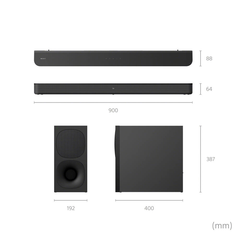 Sony HT-SD40 2.1 kanallı Güçlü Kablosuz Sübvuferli Soundbar - 14