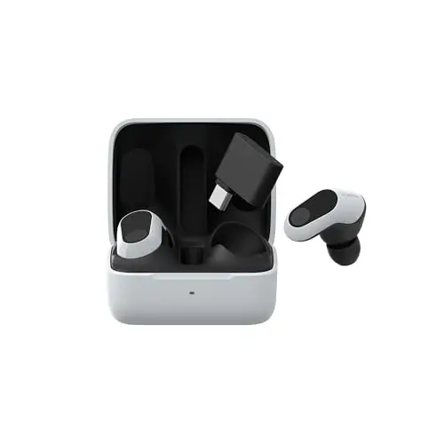 Sony INZONE Buds Haqiqiy Simsiz Shovqinni Bekitish O'yin Quloqchinlari, Zaryad Qilish Qutisi bilan 24 soat batareya, PC, PS5, 360 Fazoviy Ovoz, 30ms Past Kechikish, USB-C Dongle va LE Audio (LC3), WF-G700N Oq - 1