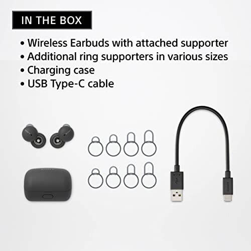 Sony LinkBuds Gerçek Kablosuz Kulaklıklar, Açık Halka Tasarımı ile Çevre Sesleri İçin ve Dahili Alexa, iPhone ve Android ile Uyumlu Bluetooth Kulaklıklar, Gri - 4