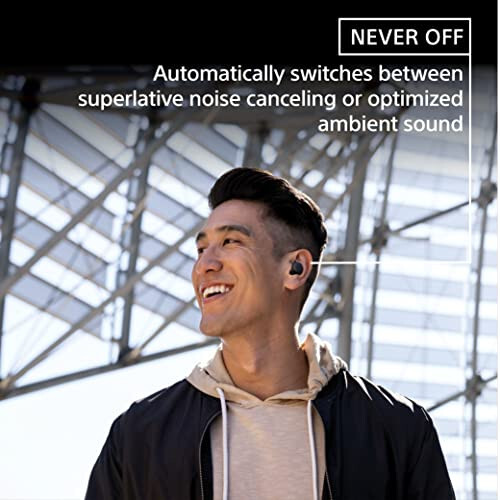 Sony LinkBuds S Truly Wireless Noise Canceling Earbud Headphones with Alexa Built-in, Bluetooth Ear Buds Compatible with iPhone and Android, White - 3
