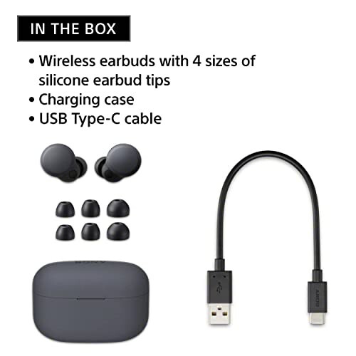 Sony LinkBuds S Haqiqi Simsiz Shovqinni Bekor Qiluvchi Quloqchinlar, Alexa O'rnatilgan, Bluetooth Quloqchinlar iPhone va Android bilan Mos keladi, Qora - 12