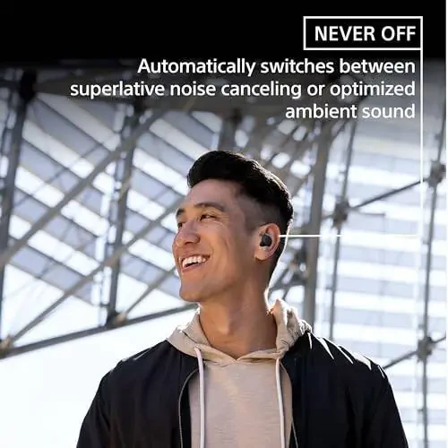 Sony LinkBuds S Truly Wireless Noise Canceling Earbud Headphones with Alexa Built-in, Bluetooth Ear Buds Compatible with iPhone and Android, Black - 8