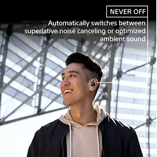 Sony LinkBuds S Truly Wireless Noise Canceling Earbud Headphones with Alexa Built-in, Bluetooth Ear Buds Compatible with iPhone and Android, Earth Blue - 4