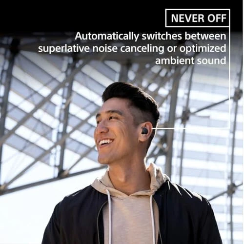 Sony LinkBuds S Truly Wireless Noise Canceling Earbud Headphones with Alexa Built-in, Bluetooth Ear Buds Compatible with iPhone and Android, White - 8