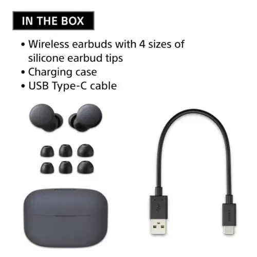 Sony LinkBuds S Truly Wireless Noise Canceling Earbud Headphones with Alexa Built-in, Bluetooth Ear Buds Compatible with iPhone and Android, White - 12