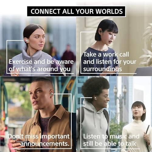 Sony LinkBuds Truly Wireless Earbud Headphones with an Open-Ring Design for Ambient Sounds and Alexa Built-in, Bluetooth Ear Buds Compatible with iPhone and Android, Gray - 5