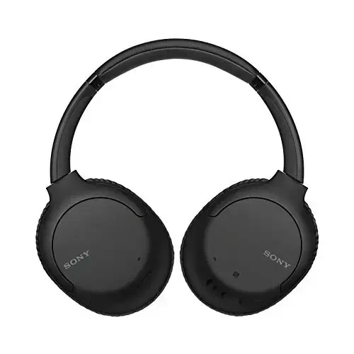 Sony Наушники с шумоподавлением WHCH710N: Беспроводные Bluetooth-наушники накладного типа с микрофоном для телефонных звонков и голосового управления Alexa, черный - 1