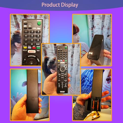 Sony TV masofaviy boshqaruv paneli uchun RMT-TX100U universal masofaviy boshqaruv paneli, Netflix tugmasi bilan, barcha Sony TV va Bravia TV masofaviy boshqaruv panellarining o'rniga - 5
