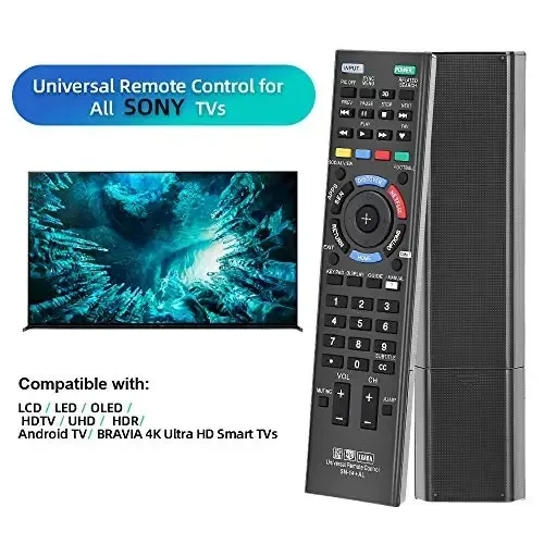 Sony TV uchun universal pult Barcha Sony 4K Ultra HD Smart LED HDTV Smart bravia televizorlari uchun Netflix tugmachalari bilan (SN-14+AL) - 4