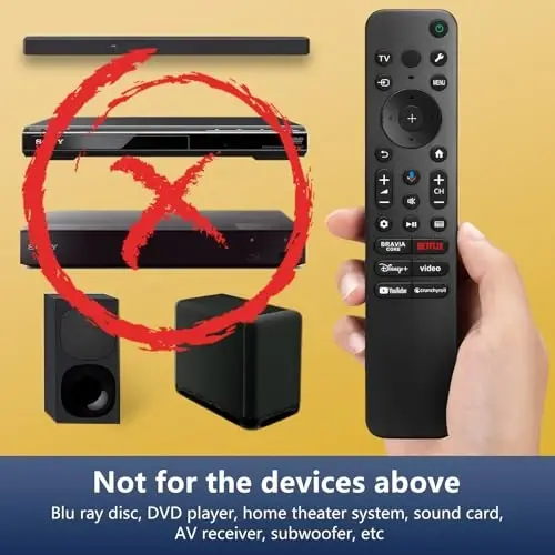 Voice Remote for Sony-TV-Remote Control Replacement, for All Sony Bravia Google Smart TVs Series with Voice Function - 4