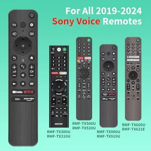for Sony-TV-Remote, Compatible with Sony Remote Control for Smart TV with Voice Control RMF-TX800U, for XR/XBR/KD/K Series 4K LED OLED Google/Android TVs - 3