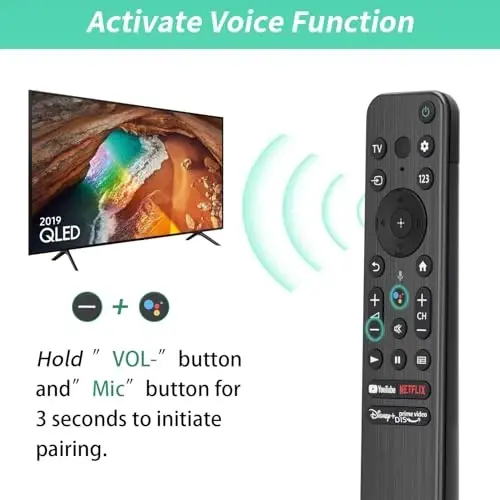 for Sony-TV-Remote, Compatible with Sony Remote Control for Smart TV with Voice Control RMF-TX800U, for XR/XBR/KD/K Series 4K LED OLED Google/Android TVs 
