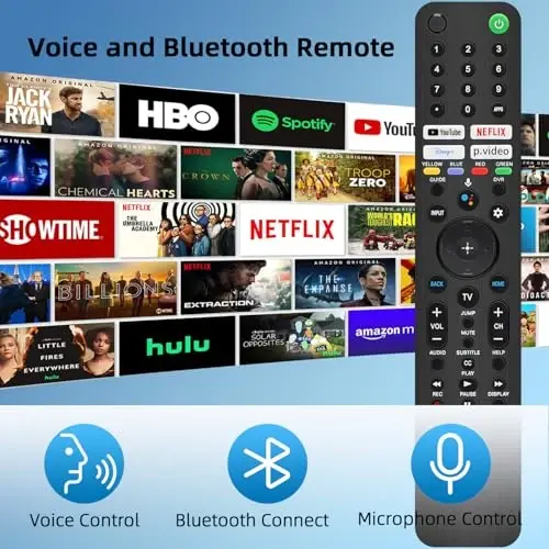 for Sony TV Remote Voice, Replacement for Sony Bravia TV Remote for All Smart LED OLED Series TVs with Voice Function (RMF-TX520U) - 3