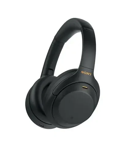 Sony WH-1000XM4 Беспроводные премиальные наушники с шумоподавлением, микрофоном для телефонных звонков и голосовым управлением Alexa, черные WH1000XM4 - 1