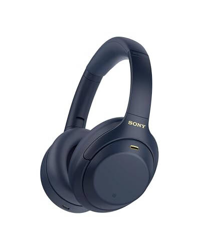 Sony WH-1000XM4 Беспроводные премиальные наушники с шумоподавлением, с микрофоном для телефонных звонков и голосового управления Alexa, Midnight Blue WH1000XM4 - 7