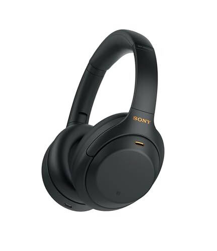 Sony WH-1000XM4 Simsiz Premium Shovqinni Be'kor Qiluvchi Bosh Üstki Quloqchalar, Telefon Suhbatlari va Alexa Ovozli Boshqarish uchun Mikrofonli, Qora WH1000XM4 - 1