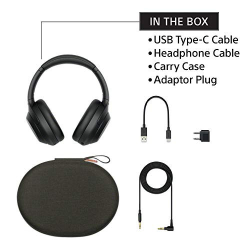 Sony WH-1000XM4 Simsiz Premium Shovqinni Be'kor Qiluvchi Bosh Üstki Quloqchalar, Telefon Suhbatlari va Alexa Ovozli Boshqarish uchun Mikrofonli, Qora WH1000XM4 - 5