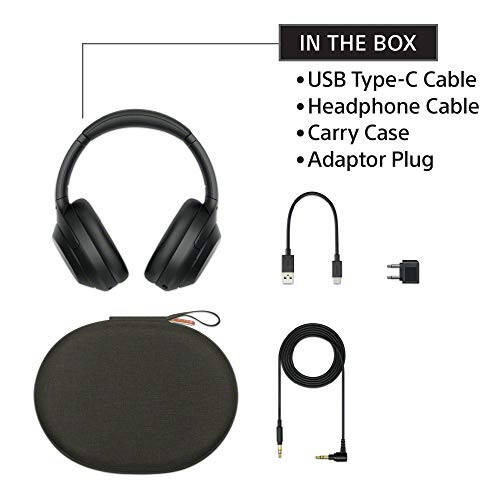 Sony WH-1000XM4 Simsiz Premium Shovqinni Be'kor Qiluvchi Bosh Üstki Quloqchalar, Telefon Suhbatlari va Alexa Ovozli Boshqarish uchun Mikrofonli, Qora WH1000XM4 - 5