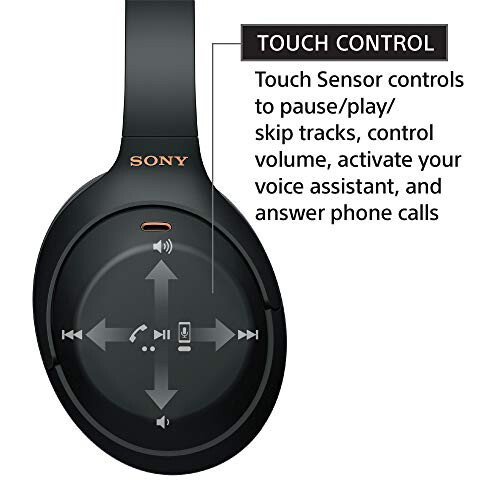 Sony WH-1000XM4 Simsiz Premium Shovqinni Be'kor Qiluvchi Bosh Üstki Quloqchalar, Telefon Suhbatlari va Alexa Ovozli Boshqarish uchun Mikrofonli, Qora WH1000XM4 - 6