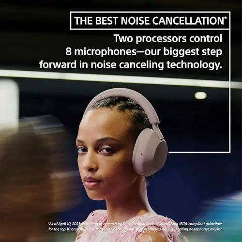 Sony WH-1000XM5 Avtomatik Shovqinni Becoredigan Optimizator, Kristalday Toza Qo'lsiz Qo'ng'iroq va Alexa Ovozli Boshqaruv bilan Eng Yaxshi Simsiz Shovqinni Becoredigan Quloqchinlar, Qora - 3