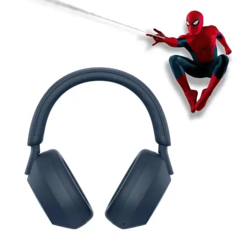 Sony WH-1000XM5 Premium shovqinni bekor qiluvchi quloqchinlar, Auto NC Optimizer, 30 soatlik batareya, Alexa ovozli boshqaruvi, Midnight Blue - 1