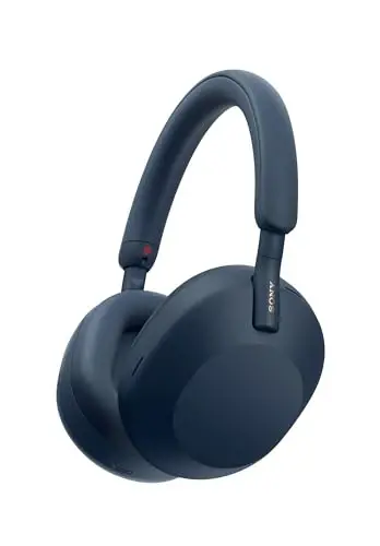 Sony WH-1000XM5 Premium shovqinni bekor qiluvchi quloqchinlar, Auto NC Optimizer, 30 soatlik batareya, Alexa ovozli boshqaruvi, Midnight Blue 