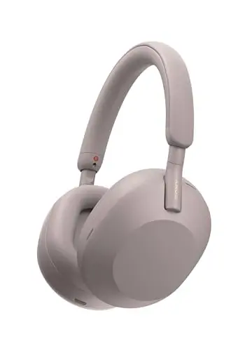 Sony WH-1000XM5 Premium shovqinni bekor qiluvchi simsiz quloqchinlar, Auto NC Optimizer, 30 soatlik batareya, Alexa ovozli boshqaruvi, tutunli pushti 