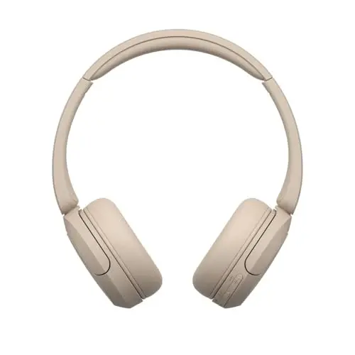 Sony WH-CH520 Wireless Headphones Bluetooth On-Ear Headset with Microphone and up to 50 Hours Battery Life with Quick Charging, Cappuccino - 6
