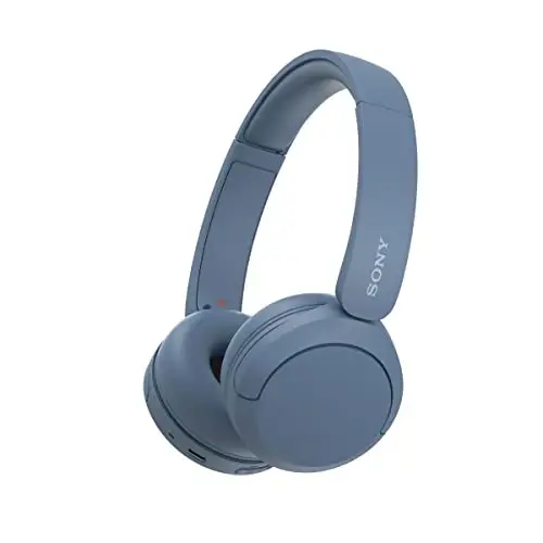 Sony WH-CH520 Wireless Headphones Bluetooth On-Ear Headset with Microphone, Blue New - SONY