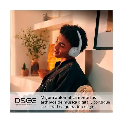 Sony WH-CH720NW Noise Canceling Wireless Bluetooth Headphones - Built-in Microphone - up to 35 Hours Battery Life and Quick Charge - Matte White - 6