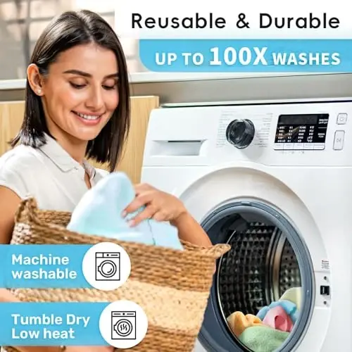 SOOWASH Microfiber Cleaning Cloth Roll 11.8