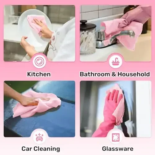 SOOWASH Microfiber Cleaning Cloths Roll, 75 Pack Tear Away Microfiber Towels Roll, 12