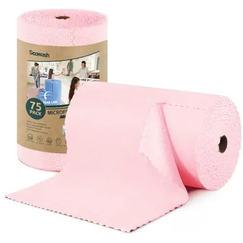 SOOWASH Mikrofiber Tozalash Mato Rulosi 75 ta Paket 11.8