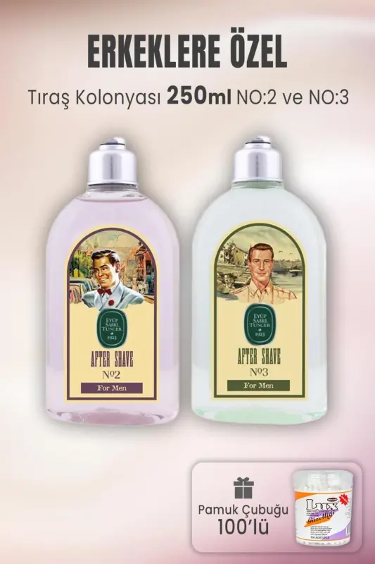 Soqol sovuq suv № 3 X 2 dona va paxta tayoqchasi 100 dona - 1