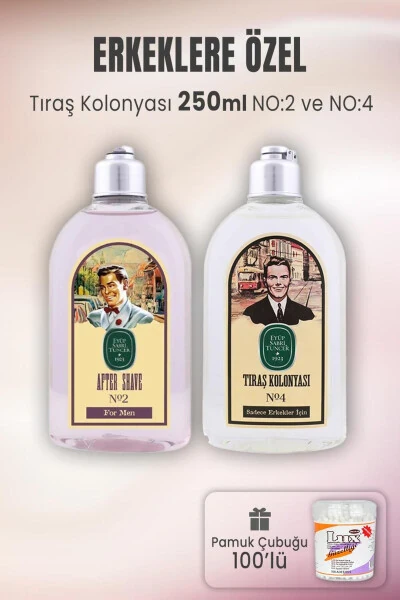 Soqol uchun Kolon № 2, № 4 va Paxta tayoqchasi 100 dona - EYÜP SABRI TUNCER