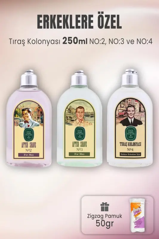 Soqol uchun koloniya to'plami 2-3-4 va zig zag paxta 50 gr - EYÜP SABRI TUNCER